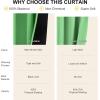 imageNICETOWN 100 Blackout Kitchen Curtain Panels Cold and Full Light Blocking Drapes with Black Liner 48 Inches Drop Thermal Insulated Draperies for Cafe White 2 Pieces 37 inches Wide Each PanelForest Green