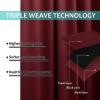 imageNICETOWN 100 Blackout Kitchen Curtain Panels Cold and Full Light Blocking Drapes with Black Liner 48 Inches Drop Thermal Insulated Draperies for Cafe White 2 Pieces 37 inches Wide Each PanelBurgundy Red