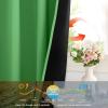 imageNICETOWN 100 Blackout Kitchen Curtain Panels Cold and Full Light Blocking Drapes with Black Liner 48 Inches Drop Thermal Insulated Draperies for Cafe White 2 Pieces 37 inches Wide Each PanelForest Green