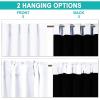 imageNICETOWN 100 Blackout Kitchen Curtain Panels Cold and Full Light Blocking Drapes with Black Liner 48 Inches Drop Thermal Insulated Draperies for Cafe White 2 Pieces 37 inches Wide Each PanelPure White