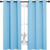 imageNICETOWN Light Blue Curtains for Nursery Thermal Insulated Grommet Room Darkning Curtain Panels for BedroomLiving Room Privacy Drapes for Classroom1 Pair W42 x L63 inches Blue