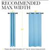 imageNICETOWN Light Blue Curtains for Nursery Thermal Insulated Grommet Room Darkning Curtain Panels for BedroomLiving Room Privacy Drapes for Classroom1 Pair W42 x L63 inches Blue