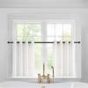 imageNICETOWN NonSeeThrough White Privacy Sheer Curtains 90 inches Long 2 Panels 52quot Wide Grommet Window Curtains Drapes for Living Room Bedroom Home Decoration Light Filtering Elegant Window DrapesOff White