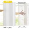 imageNICETOWN NonSeeThrough White Privacy Sheer Curtains 90 inches Long 2 Panels 52quot Wide Grommet Window Curtains Drapes for Living Room Bedroom Home Decoration Light Filtering Elegant Window DrapesOff White