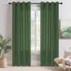 imageNICETOWN NonSeeThrough White Privacy Sheer Curtains 90 inches Long 2 Panels 52quot Wide Grommet Window Curtains Drapes for Living Room Bedroom Home Decoration Light Filtering Elegant Window DrapesDark Green