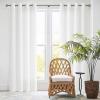 imageNICETOWN NonSeeThrough White Privacy Sheer Curtains 90 inches Long 2 Panels 52quot Wide Grommet Window Curtains Drapes for Living Room Bedroom Home Decoration Light Filtering Elegant Window DrapesOff White