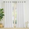 imageNICETOWN NonSeeThrough White Privacy Sheer Curtains 90 inches Long 2 Panels 52quot Wide Grommet Window Curtains Drapes for Living Room Bedroom Home Decoration Light Filtering Elegant Window DrapesOff White