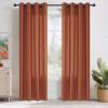 imageNICETOWN NonSeeThrough White Privacy Sheer Curtains 90 inches Long 2 Panels 52quot Wide Grommet Window Curtains Drapes for Living Room Bedroom Home Decoration Light Filtering Elegant Window DrapesBurnt Orange