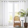 imageNICETOWN NonSeeThrough White Privacy Sheer Curtains 90 inches Long 2 Panels 52quot Wide Grommet Window Curtains Drapes for Living Room Bedroom Home Decoration Light Filtering Elegant Window DrapesWhite