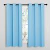 imageNICETOWN Light Blue Curtains for Nursery Thermal Insulated Grommet Room Darkning Curtain Panels for BedroomLiving Room Privacy Drapes for Classroom1 Pair W42 x L63 inches Blue