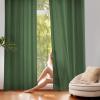 imageNICETOWN NonSeeThrough White Privacy Sheer Curtains 90 inches Long 2 Panels 52quot Wide Grommet Window Curtains Drapes for Living Room Bedroom Home Decoration Light Filtering Elegant Window DrapesDark Green
