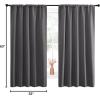 imageNICETOWN Blackout Curtain Panels for Window  Energy Efficient ampamp Noise Reducing Thermal Insulated Rod Pocket Blackout DrapesDraperies for Living Room Grey 2 Panels W52 inches x L63 inches