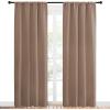 imageNICETOWN Blackout Drapes and Curtains for Kitchen  Window Treatment Thermal Insulated Solid Rod Pocket Blackout CurtainsDrapes for Bedroom 2Pack 42 by 84 Inch Cappuccino