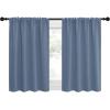 imageNICETOWN RV Blackout Curtains for Camper Windows Short Blackout Curtains ampamp Drapes Thermal Insulated Blackout Curtain Panels for Kids Room Play Room Stone Blue 34quot Wide by 36quot Long 2 PCs