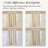 imageNICETOWN White Linen Bedroom Curtains Back TabRod Pocket with Pleat Tape Privacy Added with Light Filtering Semi Sheer Window Treatments for Living Room W52 x L95 2 PanelsLinen