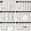 imageNICETOWN White Linen Bedroom Curtains Back TabRod Pocket with Pleat Tape Privacy Added with Light Filtering Semi Sheer Window Treatments for Living Room W52 x L95 2 PanelsVanilla
