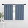 imageNICETOWN RV Blackout Curtains for Camper Windows Short Blackout Curtains ampamp Drapes Thermal Insulated Blackout Curtain Panels for Kids Room Play Room Stone Blue 34quot Wide by 36quot Long 2 PCs