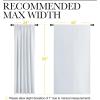 imageNICETOWN Bedroom Window Curtain Panels  Window Treatment Thermal Insulated Rod Pocket Room Darkening CurtainsDrapes for Patio Door Greyish White 2 Panels 62 in x 63 in W x L