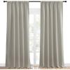 imageNICETOWN Blackout Curtains for Living Curtains Room Darkening Window Curtain Panels EasyCare Solid Thermal Insulated DraperiesDrapes for Daughter Room Natural 2 Panels 52 by 95