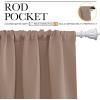 imageNICETOWN Room Darkening Curtains for Bedroom  Home Decoration Privacy Protection Thermal Insulated Solid DrapesDraperies for Sliding Glass Door Cappuccino Set of 2 70 x 95 inches