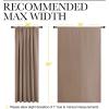imageNICETOWN Room Darkening Curtains for Bedroom  Home Decoration Privacy Protection Thermal Insulated Solid DrapesDraperies for Sliding Glass Door Cappuccino Set of 2 70 x 95 inches