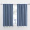 imageNICETOWN Blackout Curtains for Bedroom Blackout Curtain Panels Window Treatment Energy Saving Thermal Insulated Solid Rod Pocket Blackout DrapesDraperies Stone Blue 1 Pair 42 by 45inch