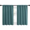 imageNICETOWN Blackout Curtains for RV Windows Sea Teal 29quot by 20quot 2 Panels Room Darkening Window Curtain Panels EasyCare Solid Thermal Insulated DraperiesDrapes for Daughter Room