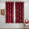 imageNICETOWN 2 Panels Christmas Red 29 x 24 Inch Curtains for Living Room  Rod Pocket Drapes for Bedroom Dining Room  Christmas Style Thermal Insulated Blackout Curtains for Boy Girl WomenGrommet Christmas Red