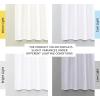 imageNICETOWN Bedroom Curtains  Window Treatment Rod Pocket CurtainsDrapes for Bedroom 2 Panels 42 by 63 White