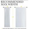 imageNICETOWN Bedroom Window Curtain Panels  Window Treatment Thermal Insulated Rod Pocket Room Darkening CurtainsDrapes for Patio Door Greyish White 2 Panels 62 in x 72 in W x L