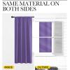 imageNICETOWN Blackout Curtains for Living Curtains Lilac Purple 2 Panels 42 by 84 Room Darkening Window Curtain Panels EasyCare Solid Thermal Insulated DraperiesDrapes for Daughter Room