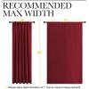 imageNICETOWN Christmas Living Room Curtains for Window  Energy Efficient ampamp Noise Reducing Thermal Insulated Rod Pocket Blackout DrapesDraperies for Living Room Burgundy Red 2 Panels W70 x L95