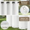 imageNICETOWN Outdoor Curtains for Patio Waterproof with Zipper Connects 2 Panels W54 x L108 in Gazebo Curtains Top Grommet ampamp Bottom Back Tab with Rope Windproof ampamp Privacy Sun Shades for Porch TaupeWhite