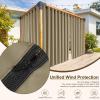 imageNICETOWN Outdoor Curtains for Patio Waterproof with Zipper Connects 2 Panels W54 x L108 in Gazebo Curtains Top Grommet ampamp Bottom Back Tab with Rope Windproof ampamp Privacy Sun Shades for Porch TaupeTaupe