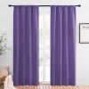 imageNICETOWN Blackout Curtains for Living Curtains Lilac Purple 2 Panels 42 by 84 Room Darkening Window Curtain Panels EasyCare Solid Thermal Insulated DraperiesDrapes for Daughter Room