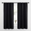 imageNICETOWN Halloween Black Out Curtain Panels for Kitchen  Energy Smart Decoration Thermal Insulating Blackout DrapesDraperies for Small Window 2 Panels 34 inches Wide by 63 inches Long