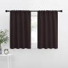 imageNICETOWN RV Blackout Curtains for Camper Windows Toffee Brown 34quot x 36quot Set of 2 Kitchen Curtains Short Blackout Drapes Thermal Insulated Rod Pocket Window Treatment Draperies for Nursery