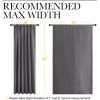 imageNICETOWN Blackout Curtain Panels for Window  Thermal Insulated Rod Pocket Blackout DrapesDraperies for Dining Room 2 Panels W70 x L63 inches Grey