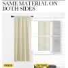 imageNICETOWN Blackout Curtains for Bedroom Home Decorations Thermal Insulated Solid Rod Pocket Blackout Drapes for Cafe Beige One Pair 42 x 48inch