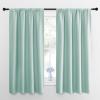 imageNICETOWN RV Blackout Curtains for Camper Windows Aqua Blue 29quot Wide by 50quot Long 2 PCs Short Blackout Curtains ampamp Drapes Thermal Insulated Blackout Curtain Panels for Kids Room Play Room