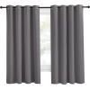 imageNICETOWN Grey Blackout Curtain 68 inch Long 55 inches Width 1 Panel Thermal Insulated Window Treatment with Grommet Room Darkening Thermal Insulated Panel for BedroomLiving Room