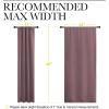 imageNICETOWN Blackout Curtains for Bedroom Home Decorations Thermal Insulated Solid Rod Pocket Blackout Drapes for Cafe Dry Rose One Pair 42 x 45inch