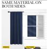 imageNICETOWN Kitchen Curtains Short Blackout Curtains ampamp Drapes Thermal Insulated Blackout Curtain Panels for Kids Room Play Room Navy 42quot Wide by 54quot Long 2 PCs