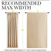 imageNICETOWN Room Darkening Curtains for Bedroom  Triple Weave Home Decoration Thermal Insulated Solid Drapes for Patio Door Biscotti Beige Set of 2 Panels 70 x 95 Inch