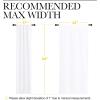imageNICETOWN Kitchen Window Curtain Panels  Not Blackout Window Treatment Rod Pocket CurtainsDrapes for Bedroom 2 Panels 42 by 84 White