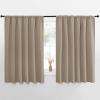 imageNICETOWN Blackout Curtains for Bedroom Blackout Curtain Panels Taupe 1 Pair 70 by 63inch Window Treatment Energy Saving Thermal Insulated Solid Rod Pocket Blackout DrapesDraperies