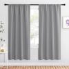 imageNICETOWN Silver Grey Blackout Curtains for Living Room  Triple Weave Home Decoration Thermal Insulated Solid Rod Pocket Blackout Drapes for BedroomSet of 2 42 x 72 Inch