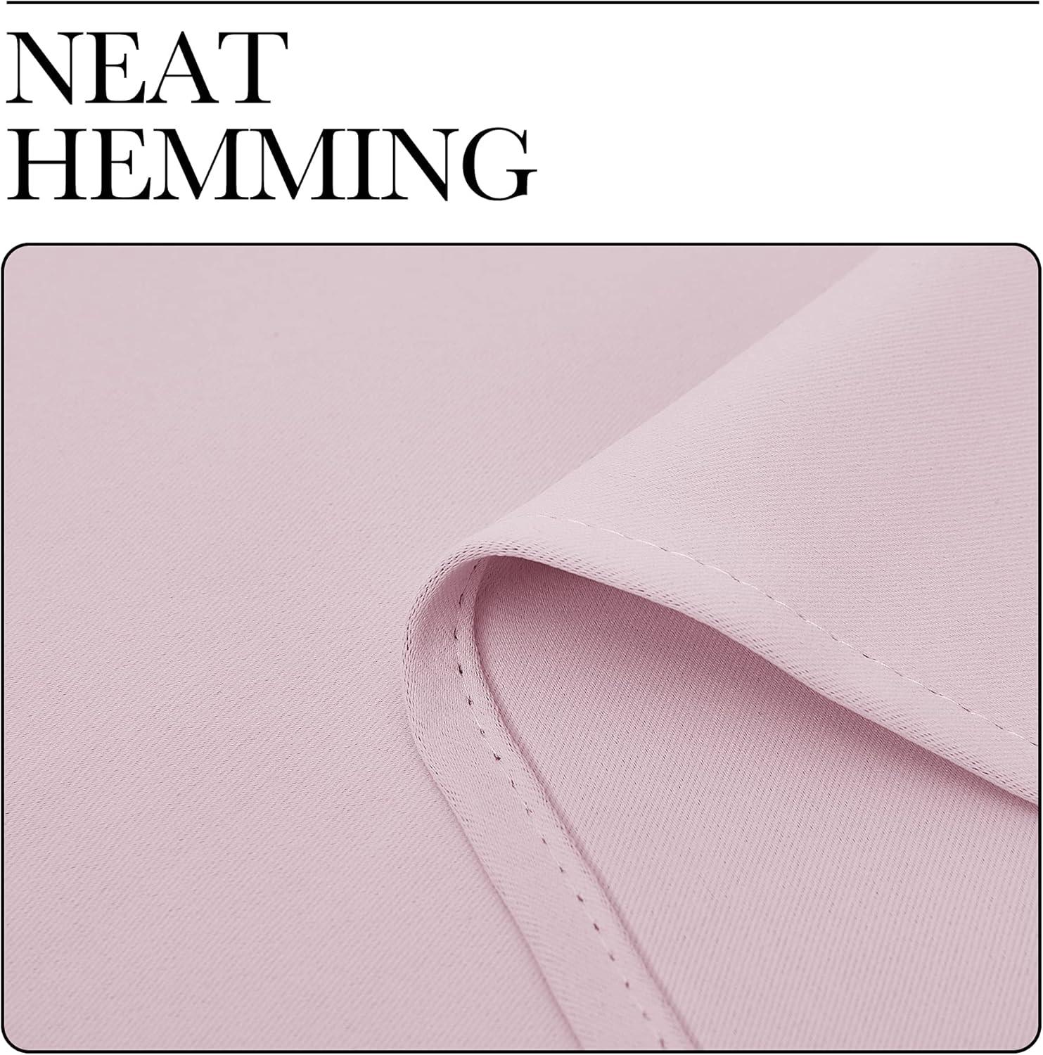 imageNICETOWN RV Blackout Curtains for Camper Windows Baby Pink 34quot x 36quot Set of 2 Kitchen Short Blackout Curtains ampamp Drapes Thermal Insulated Rod Pocket Window Treatment Draperies for Nursery