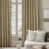 imageNICETOWN Linen Plaid Curtains 96 inches Long Grid Pattern Light Filtering Privacy Shade for Living Room Bedroom Farmhouse Rod Pocket Back Tab Semi Sheer Curtains 1 Pair Linen 52W x 96LGrid Pattern  Linen