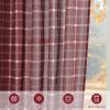 imageNICETOWN Linen Plaid Curtains 96 inches Long Grid Pattern Light Filtering Privacy Shade for Living Room Bedroom Farmhouse Rod Pocket Back Tab Semi Sheer Curtains 1 Pair Linen 52W x 96LGrid Pattern  Christmas Red